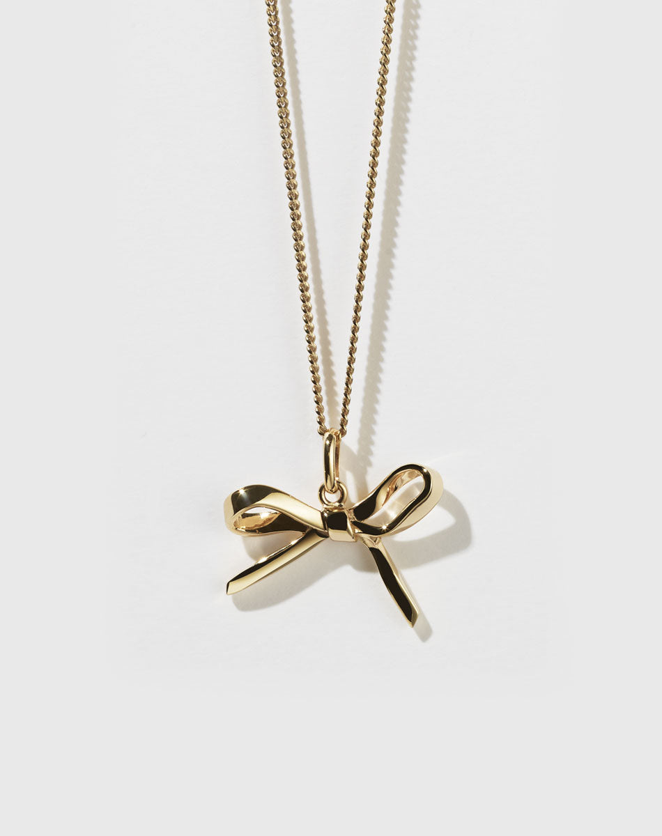 Gold plated sale charm necklace