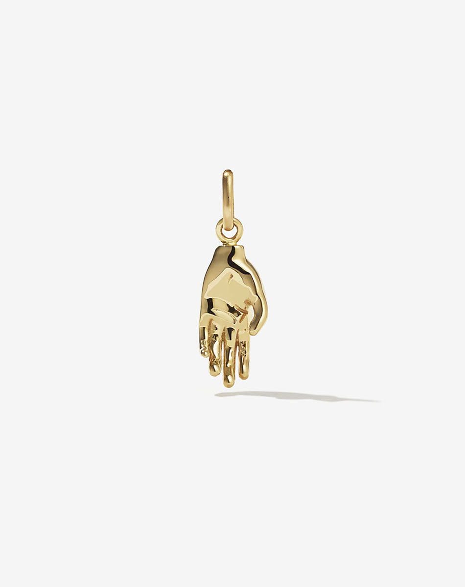 14k gold deals praying hands pendant