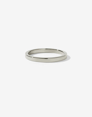 2mm Plain Band | 14ct White Gold