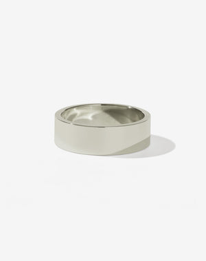 6mm Plain Band | 14ct White Gold