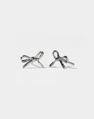 Bow Stud Earrings Small | Sterling Silver