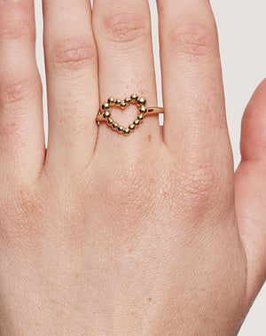 Fizzy Heart Ring | 9ct Solid Gold