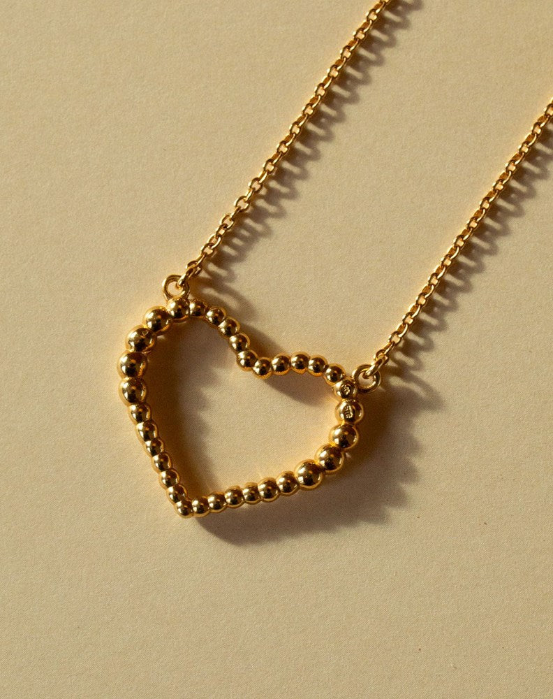 Fizzy Heart Necklace Medium | 9ct Solid Gold