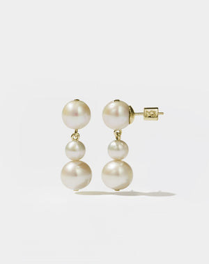 Lover Pearl Drop Earrings | 9ct Solid Gold