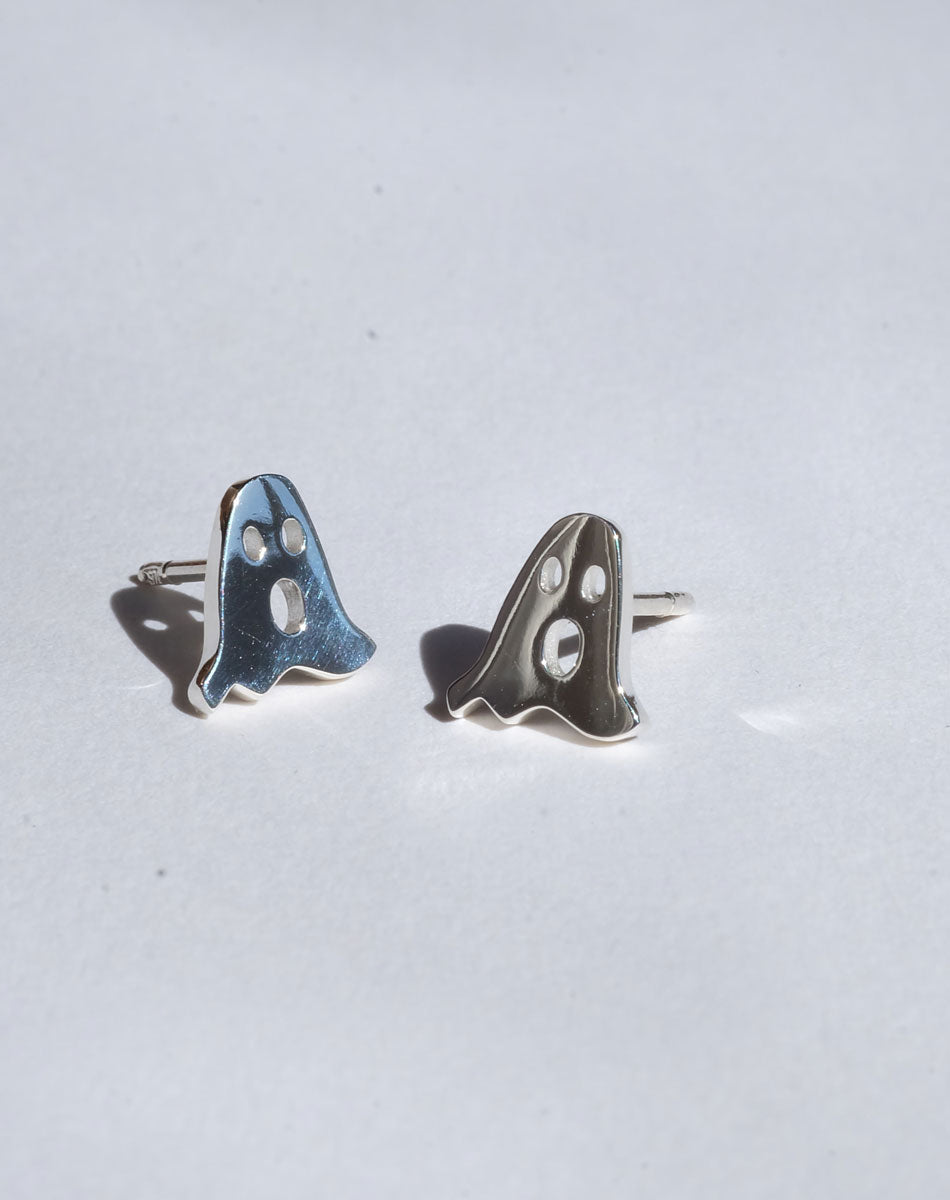 Nell Ghost Stud Earrings | Sterling Silver