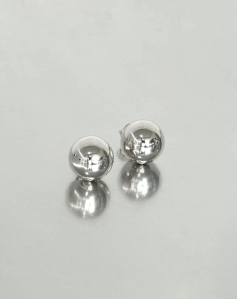 Orb Earrings Small | Sterling Silver