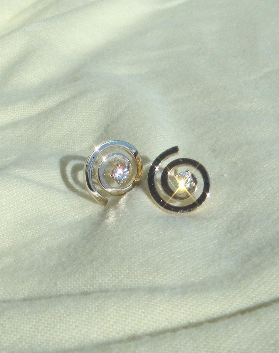 Spiral Studs Set | 9ct Solid Gold