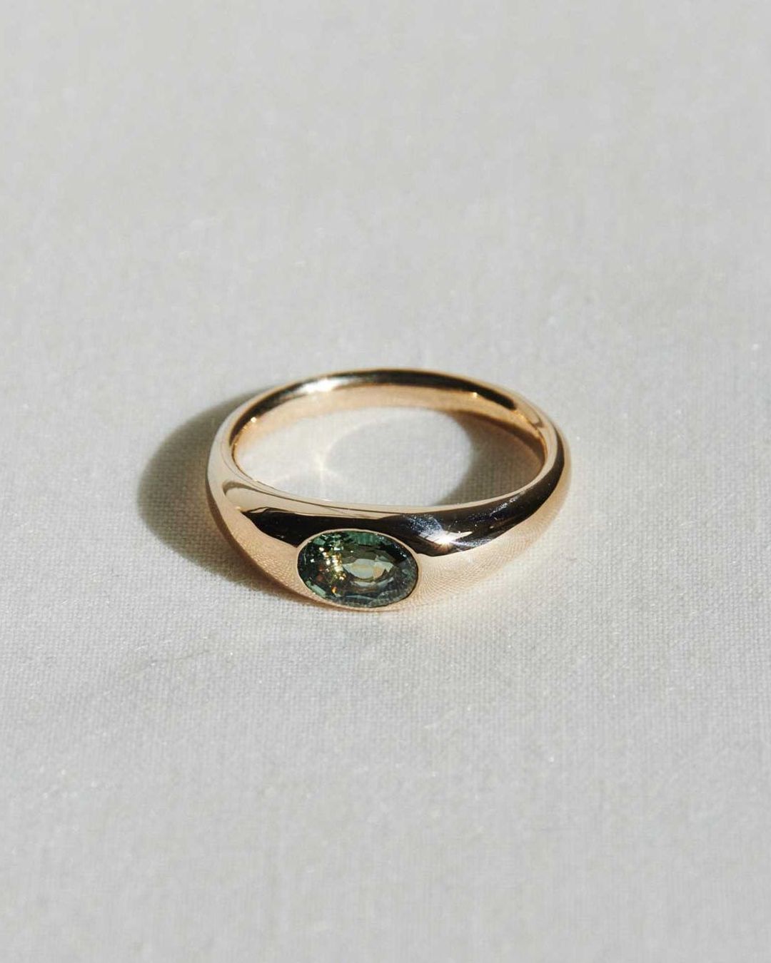 Claude Ring with Stone | Sterling Silver