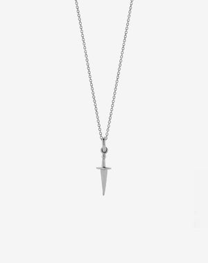 Dagger Charm Necklace | Sterling Silver