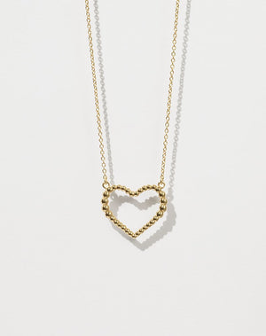 Fizzy Heart Necklace Medium | 9ct Solid Gold