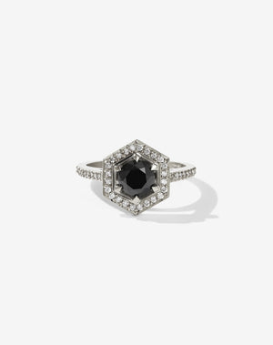 Hex Engagement Ring | 14ct White Gold