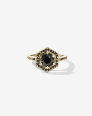 Hex Engagement Ring | 14ct Yellow Gold