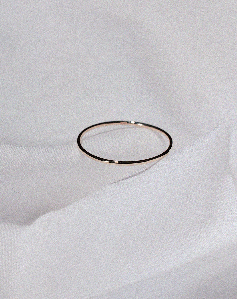 Halo Band 1mm | 9ct White Gold
