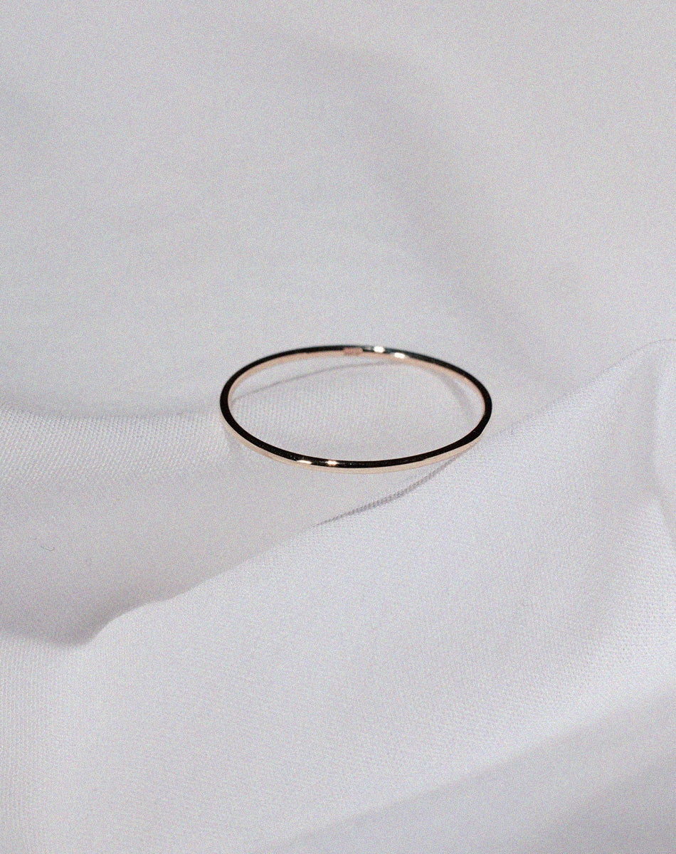 Halo Band 1mm | 9ct Yellow Gold