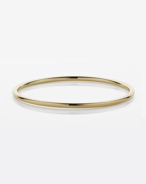 3mm Round Bangle | 23k Gold Plated