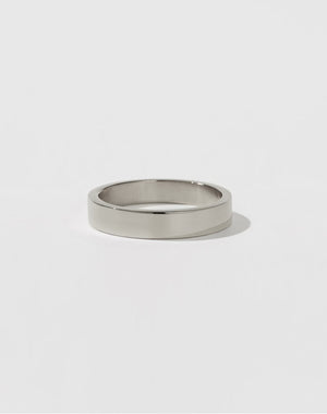 4mm Plain Band | 9ct White Gold