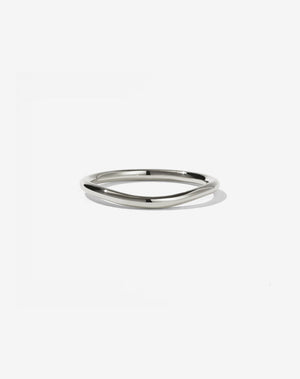 Amelie Band Plain | 14ct White Gold