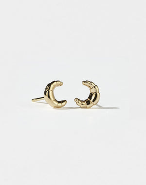 Croissant Stud Earrings | 9ct Solid Gold