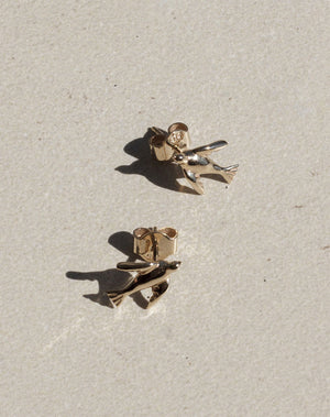 Gold store dove earrings