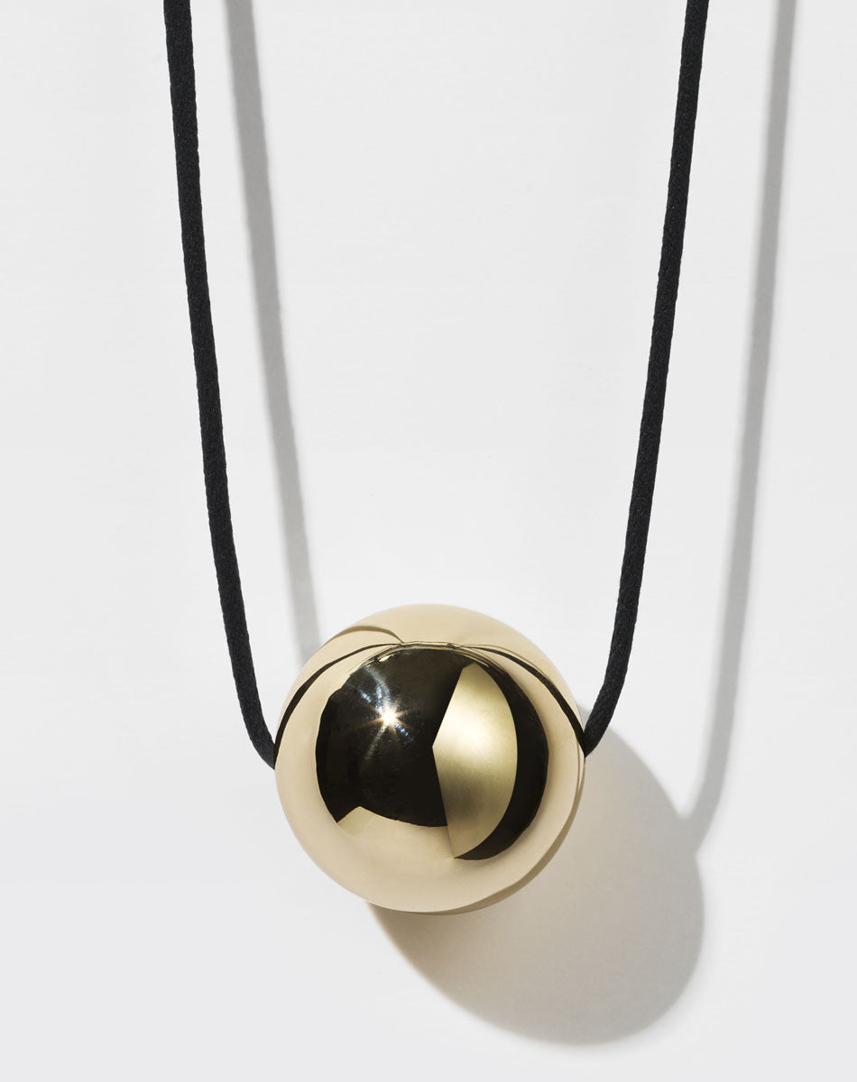 Orb Necklace Oversized | 23k Gold Plated