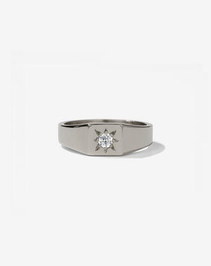 Remy Signet Ring | 18ct White Gold