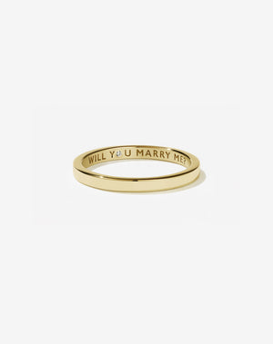 Stand In Ring with Stone | 9ct Yellow Gold