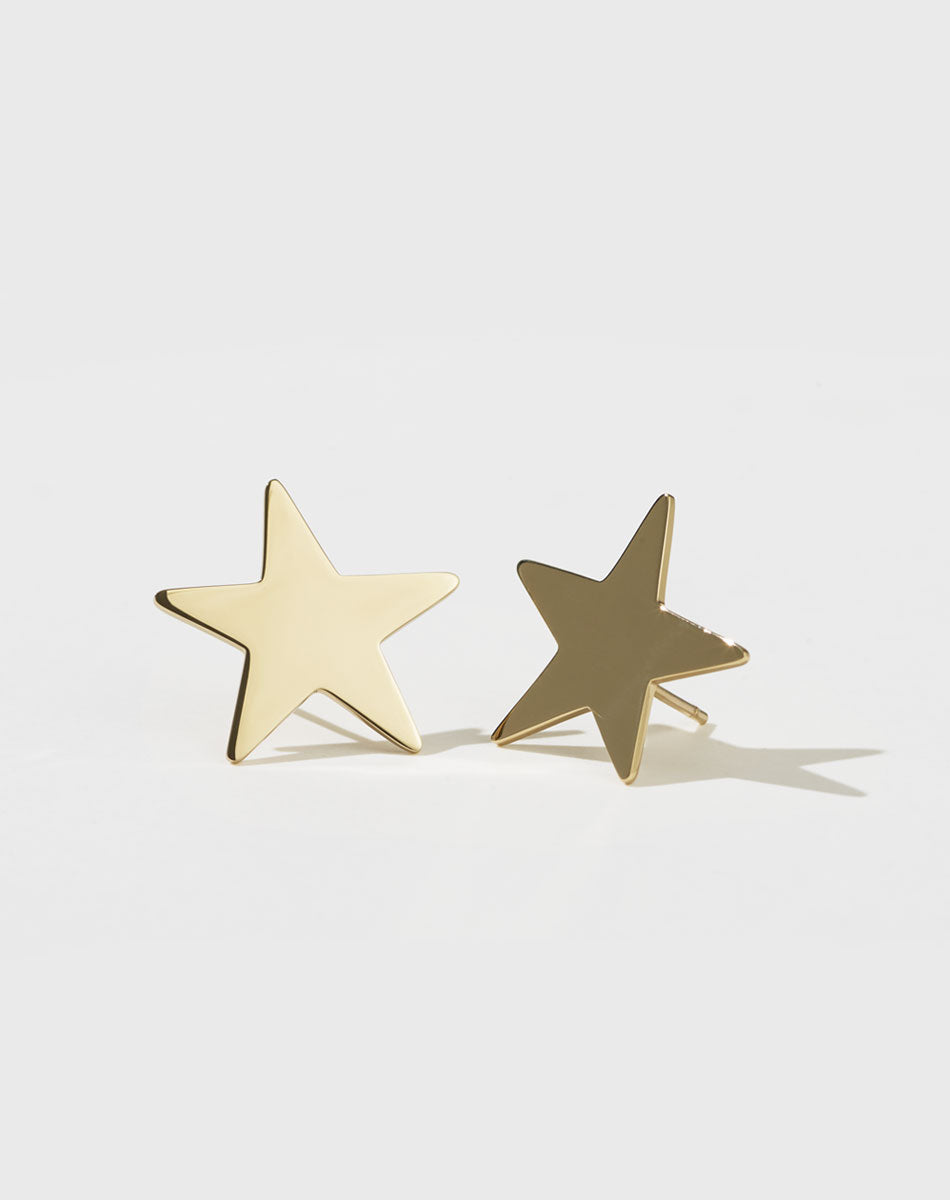 Star Earrings | 23k Gold Plated