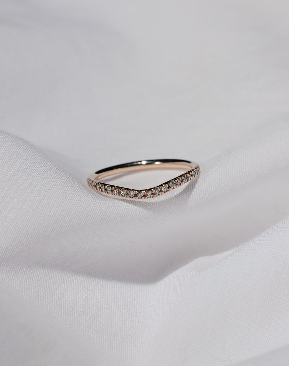 Amelie Band Pave | 18ct Yellow Gold