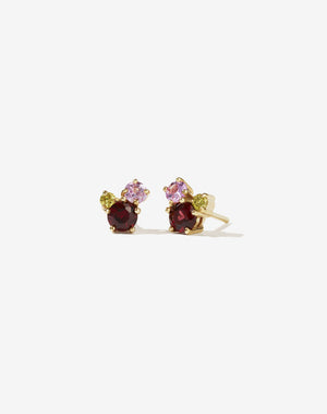 Bisous Cluster Earrings | 23k Gold Plated