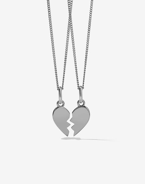 Buy Men Style New Arrival Broken Heart Trendy Love Heart Design Couples  Jewelry For Gift Silver Stainless Steel Necklace Pendant For Men And Women  Online at Low Prices in India - Paytmmall.com