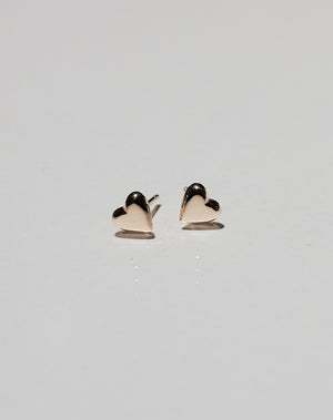Camille Hearts Studs | 23k Gold Plated