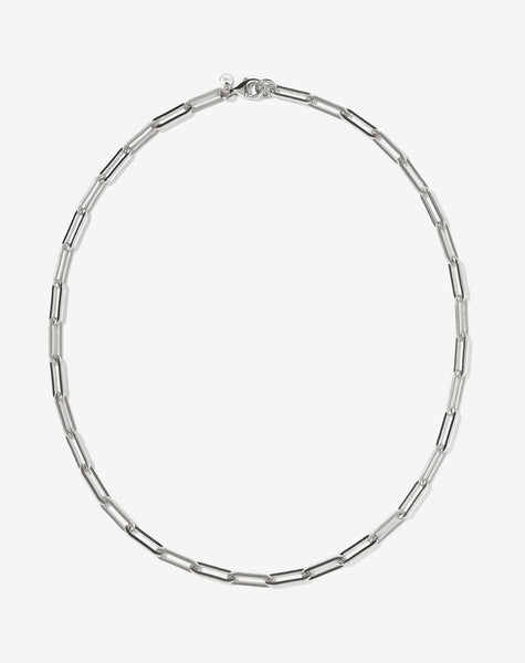 Super Dainty Paper Clip Chain - Sterling Silver – Beadniks Chicago