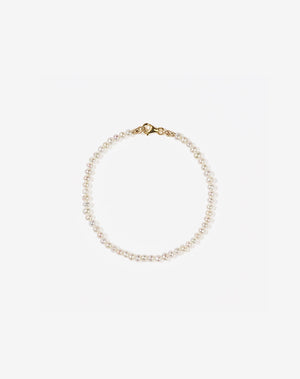 Micro Pearl Bracelet | 9ct Solid Gold