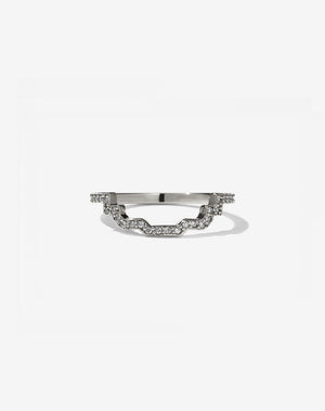 Monroe Band Pave | 9ct White Gold