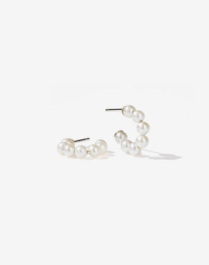 Paris Hoop Earrings | Sterling Silver