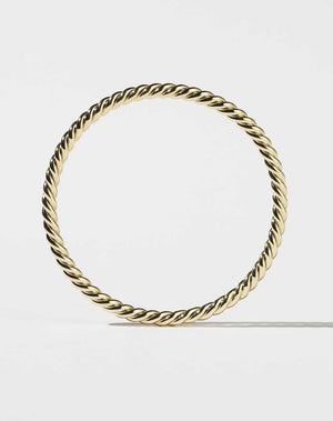 Rope Bangle 4mm | 23k Gold Plated