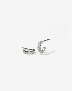 Solaire Hoops Small | Sterling Silver
