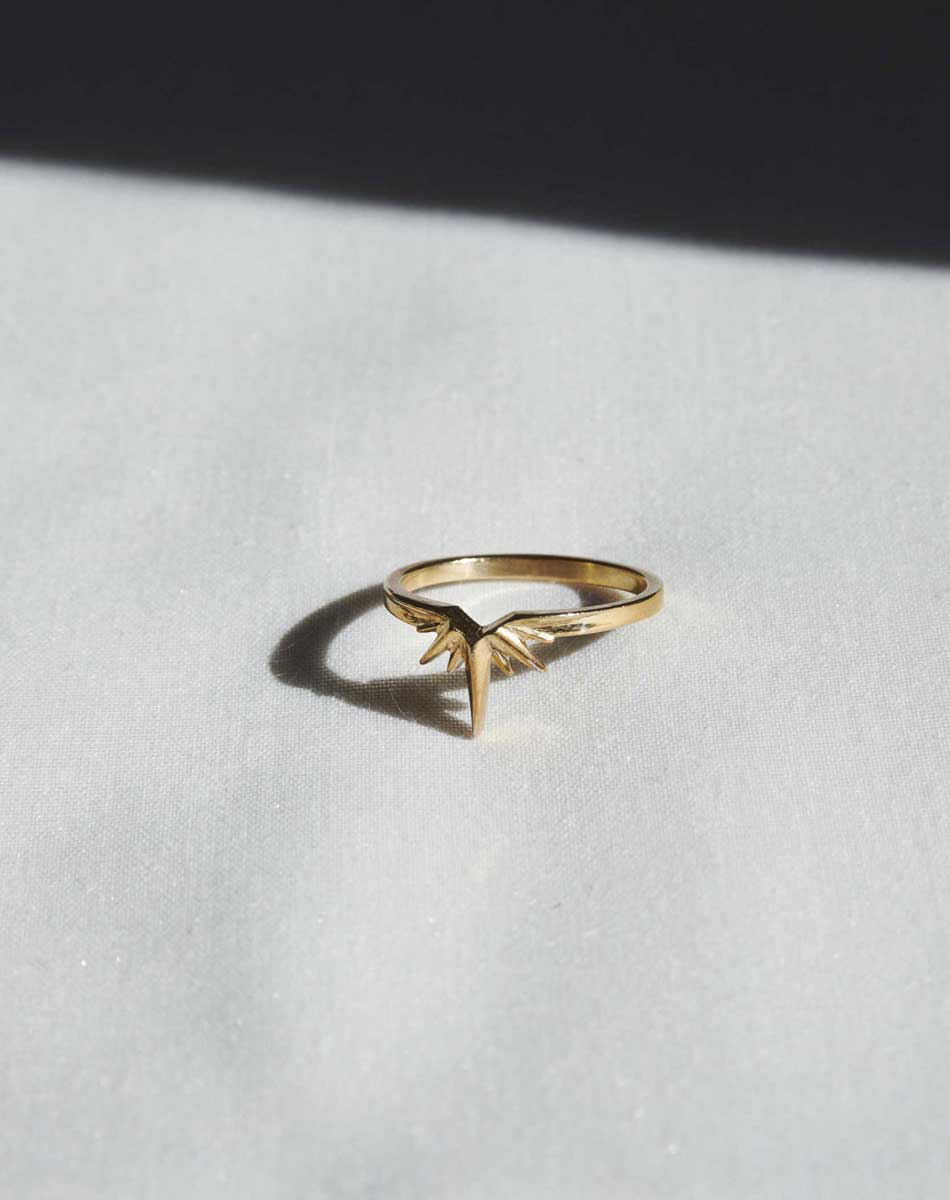 Starburst Band | 14ct Yellow Gold