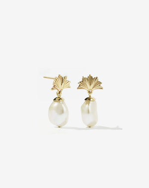 Vita Drop Earrings Small | 9ct Solid Gold